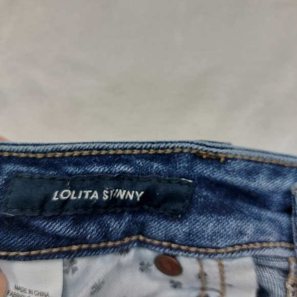 LUCKY BRAND WOMEN'S BLUE CHEVILLE LOLITA SKINNY ANKLE JEANS SIZE 4/27 *SEE NOTES - Picture 8 of 9